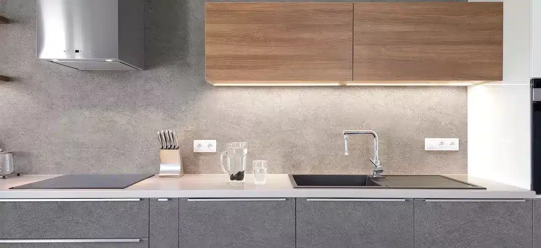 Light Grey Concrete Plaster Vinyl Wrap