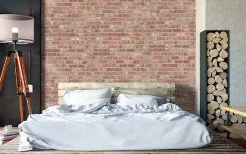 Red brick effect vinyl wrap 1
